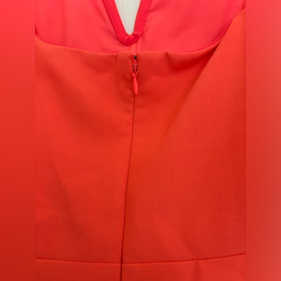 $548 EUC Veronica Beard Colebrook Neon Pink Midi Dress - Picture 6 of 10